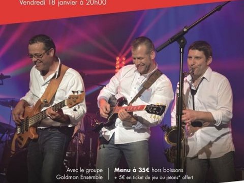 Dîner Spectacle avec le groupe Goldman ensemble
