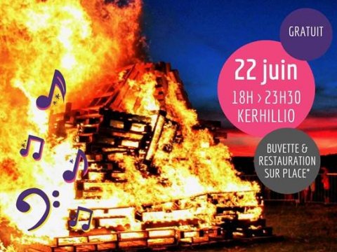 Feu de la Saint-Jean à Kerhillio